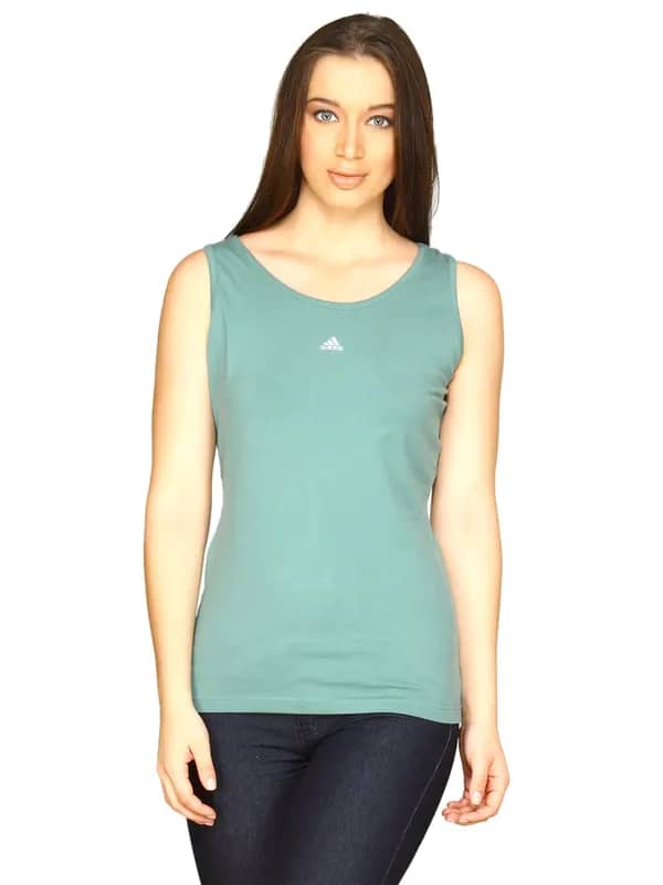 ADIDAS Women's New Striped Tank T-shirt