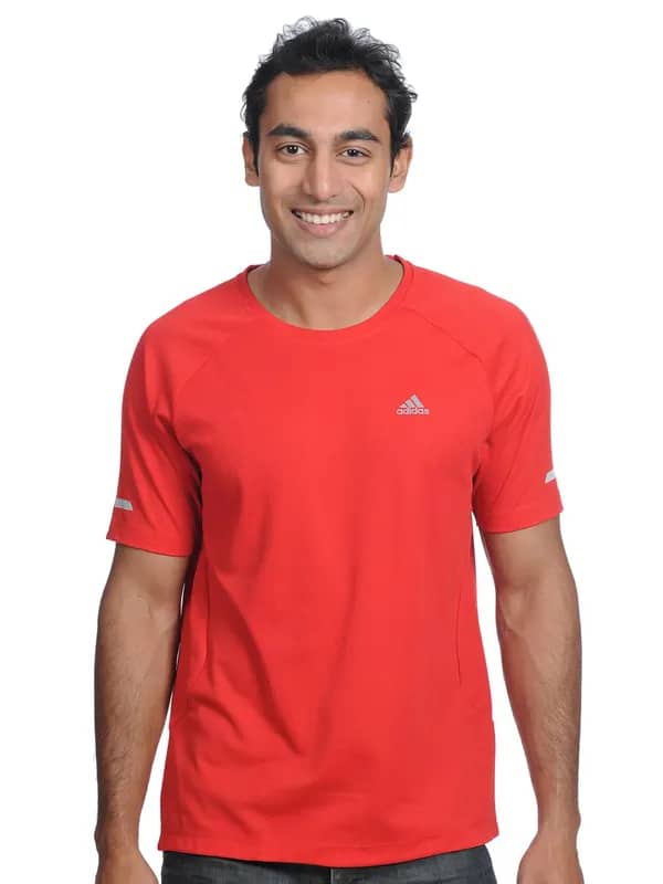ADIDAS Mens Red T-shirt