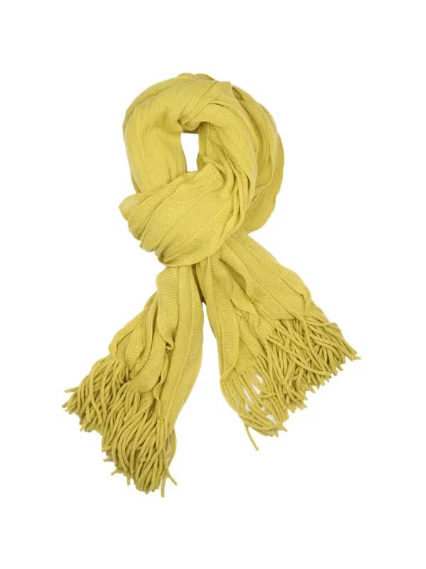 United Colors Of Benetton Women Yellow Muffler