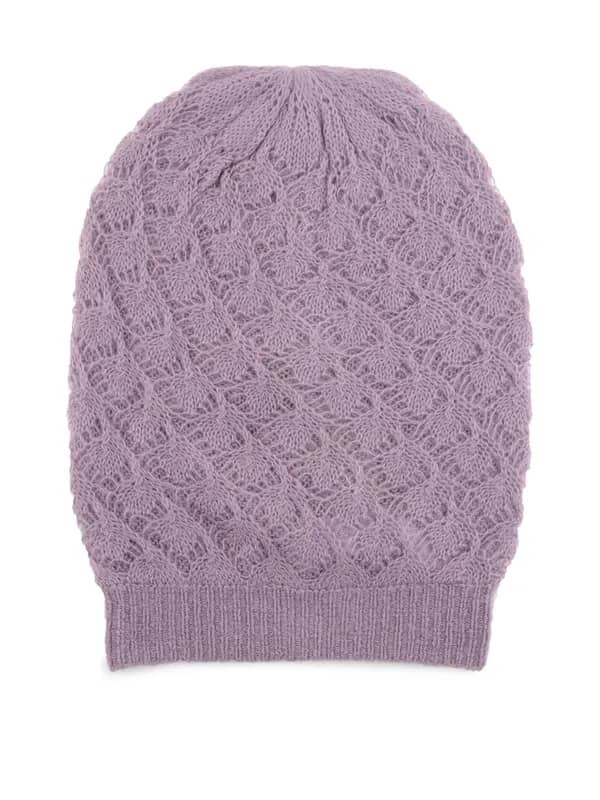 United Colors of Benetton Women Solid Purple Cap