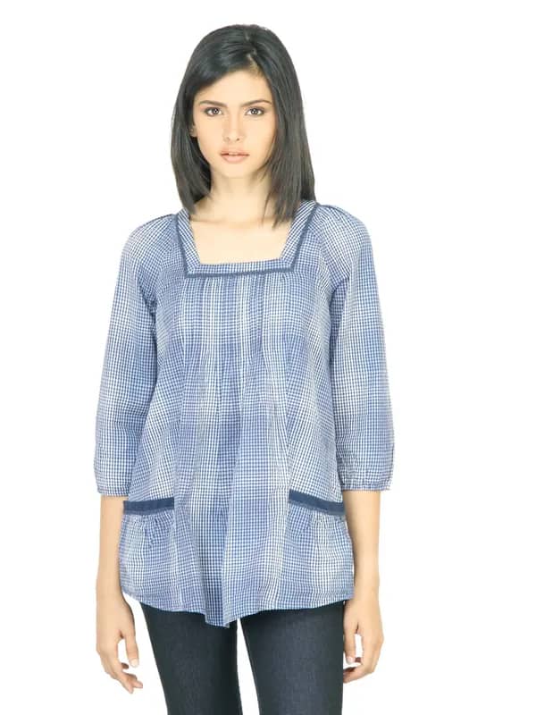 Wrangler Women Shadow Blue Top