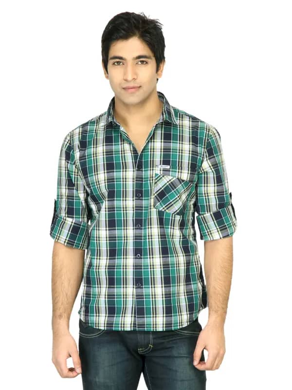 Wrangler Men Establish Navy Blue Shirt