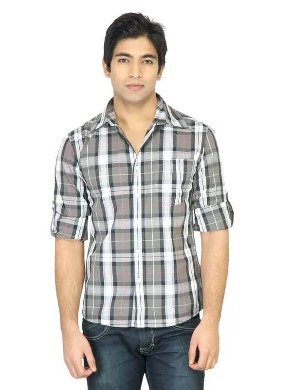 Wrangler Men Dirt Rider Grey Shirt