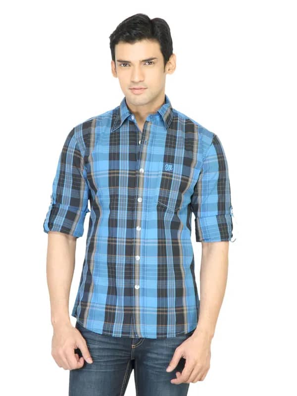 Wrangler Men Thin Blue Shirt
