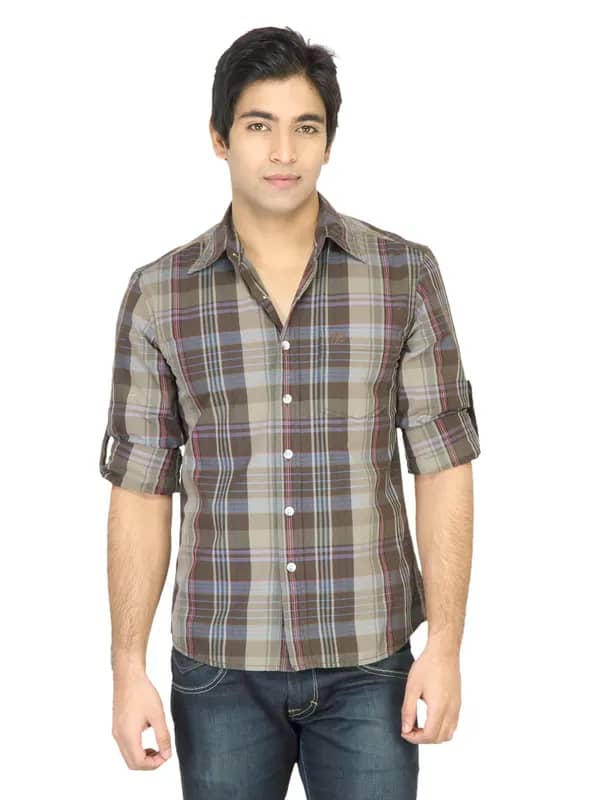 Wrangler Men Thin Khaki Shirt