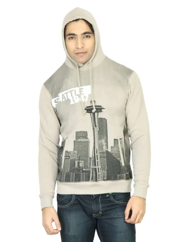Wrangler Men Glow Grey Sweatshirt