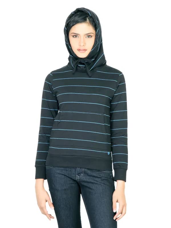 Wrangler Women Cowl Black Sweatshirt
