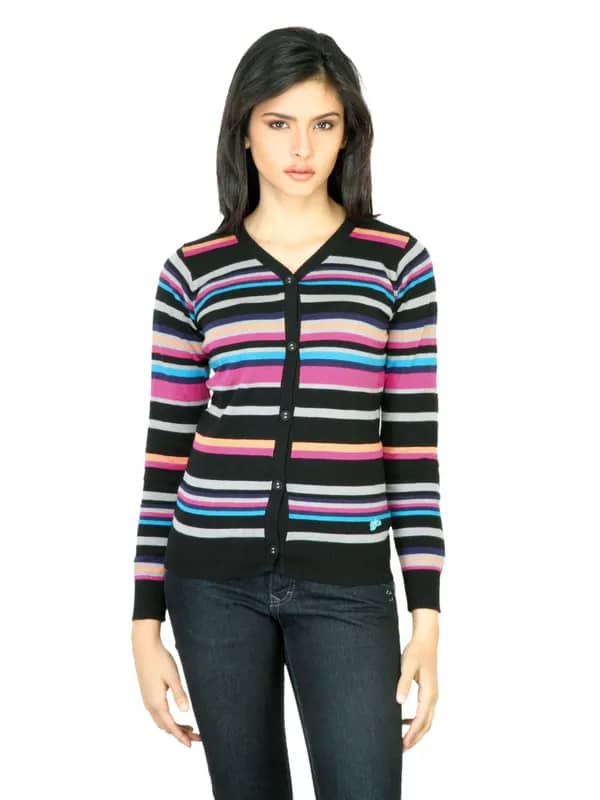 Wrangler Women Fluro Black Sweater