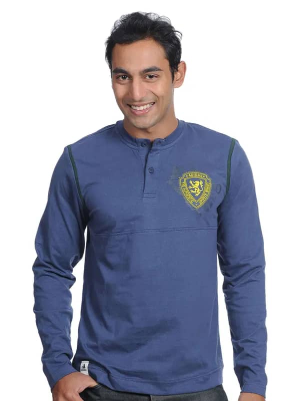 ADIDAS Mens Full Navy Blue T-shirt