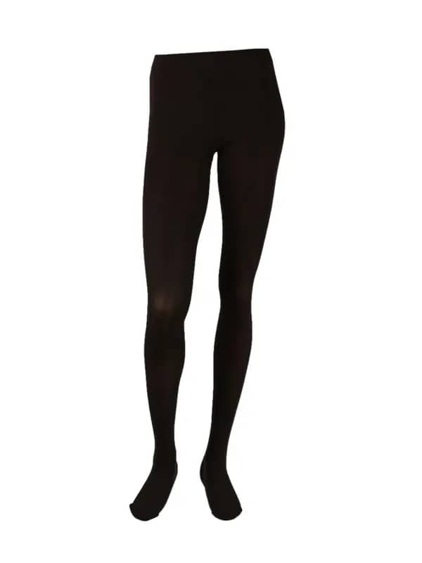United Colors of Benetton Women Solid Dark Brown Tights