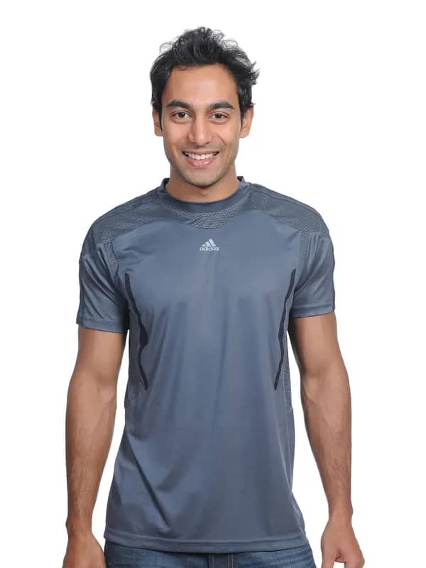 ADIDAS Mens Fire Grey T-shirt