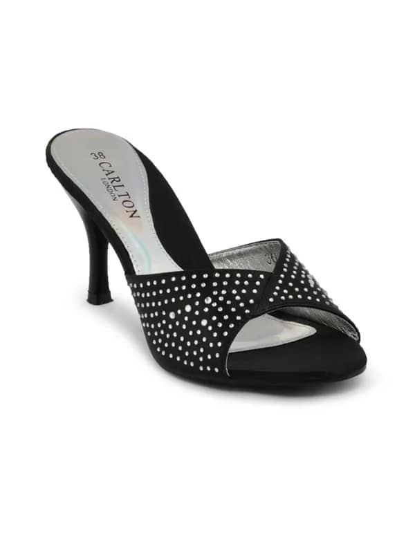 Carlton London Women Classy Black Sandals