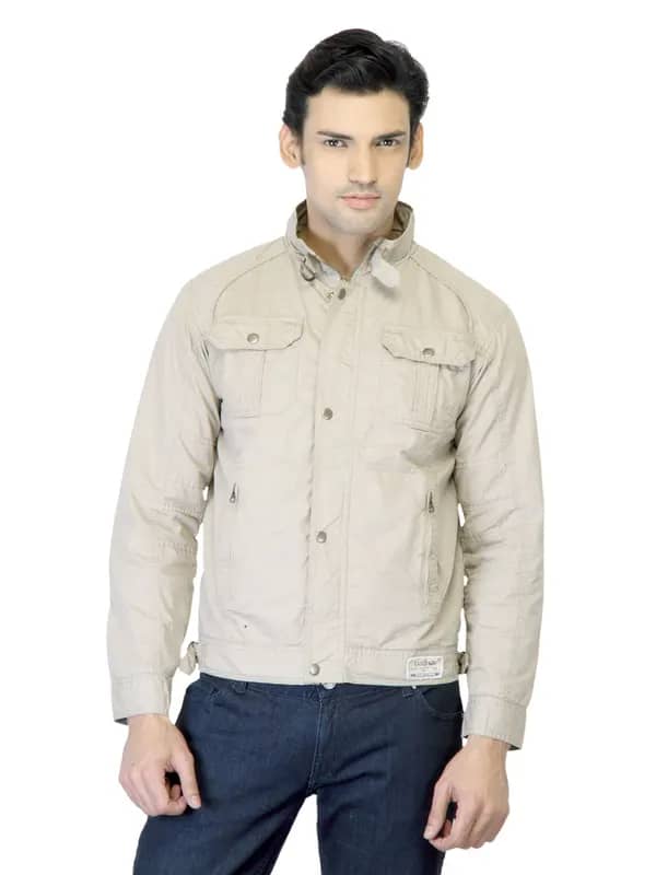 Basics Men Beige Jacket