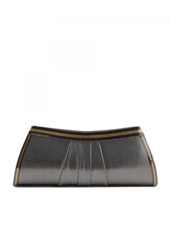 Spice Art Women Glass Silver Evening Clutch