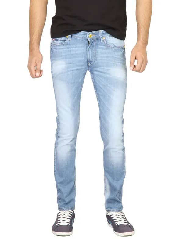 Deni Yo Men Washed Blue Jeans