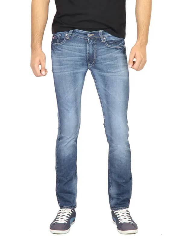 Deni Yo Men Washed Blue Jeans