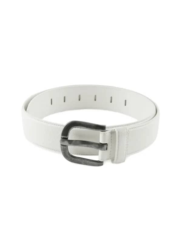 Fastrack Men Leatherette White Belt