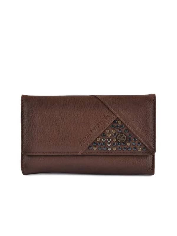 Fastrack Women Leatherette Brown Wallet