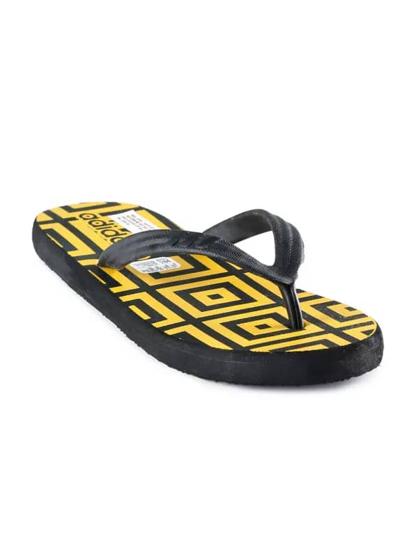ADIDAS Men Adi Stars Tread Yellow Flip Flops