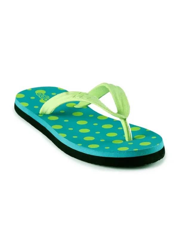 ADIDAS Women polka Blue Flip Flops