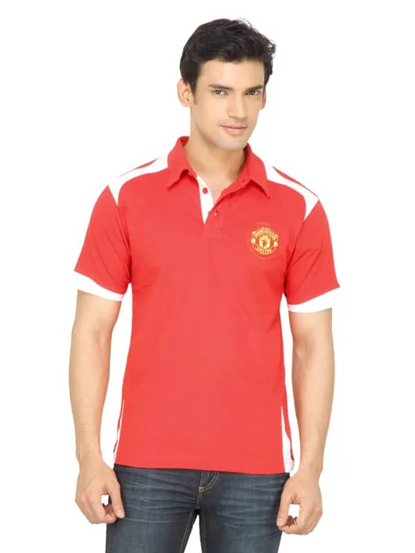 Manchester United Men Printed Red T-Shirt