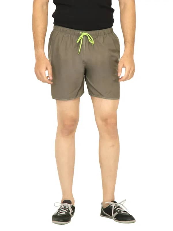 Tribord Men Solid Brown Short