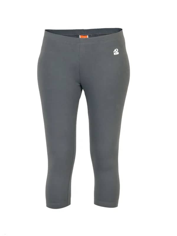 Nike Women Solid Grey Capris