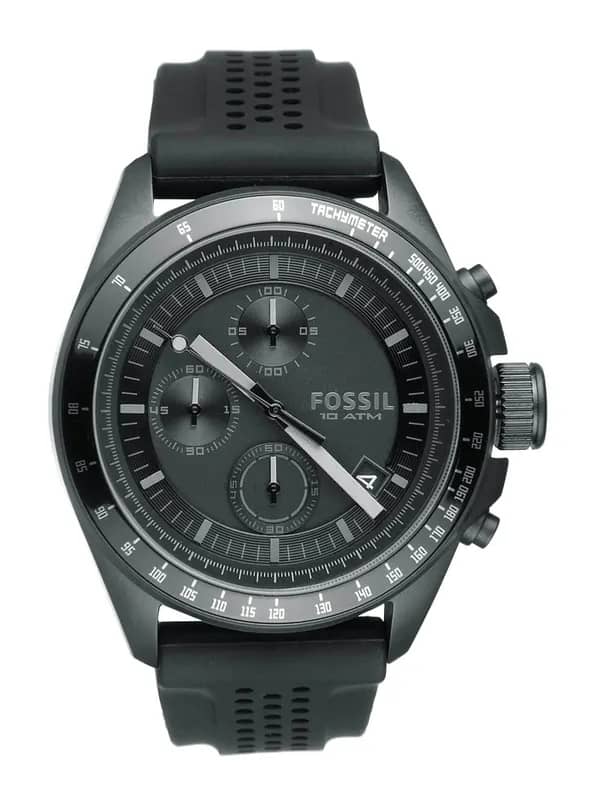 Fossil Men Black Chronograph Watch CH2703