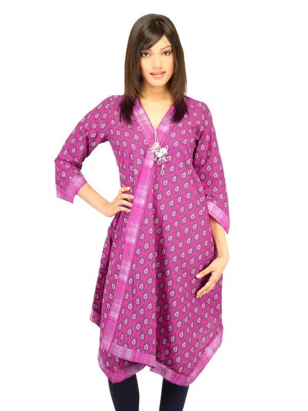 BIBA Women Printed Pink Kurta