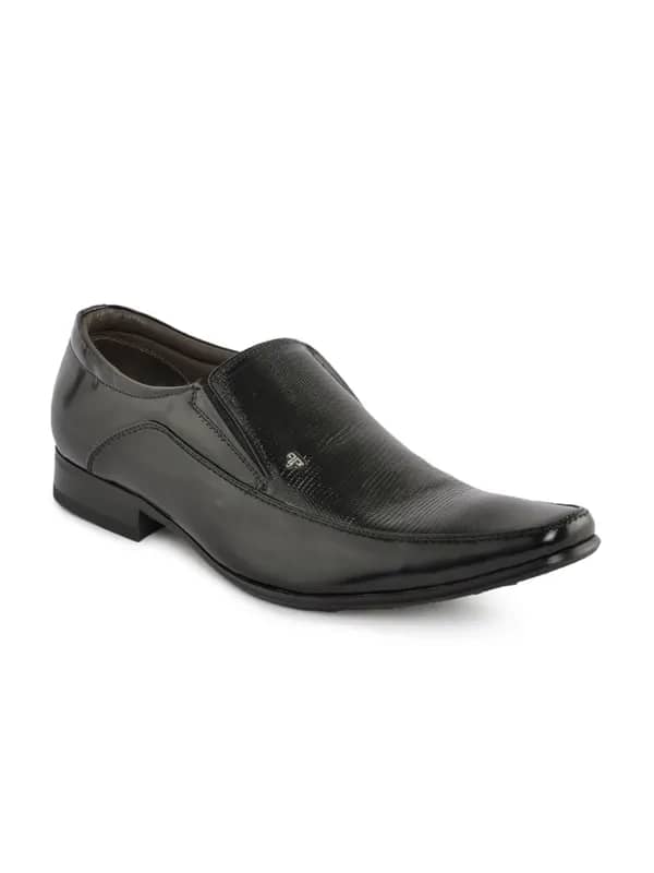 Provouge Men Black Formal Shoes