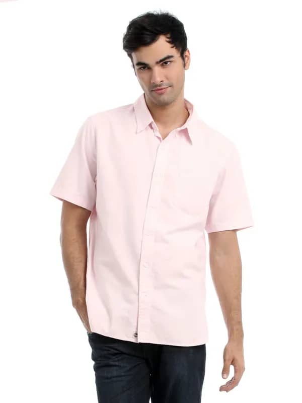 Timberland Men Pink Shirt