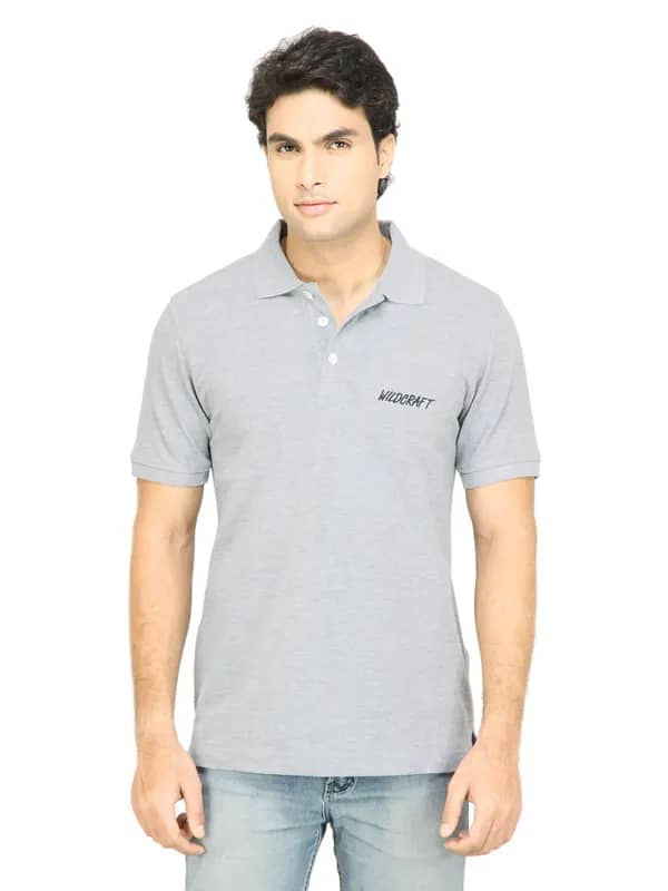 Wildcraft Men Solid Grey T-Shirt