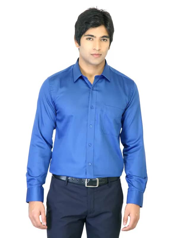 Mark Taylor Men Blue Shirt
