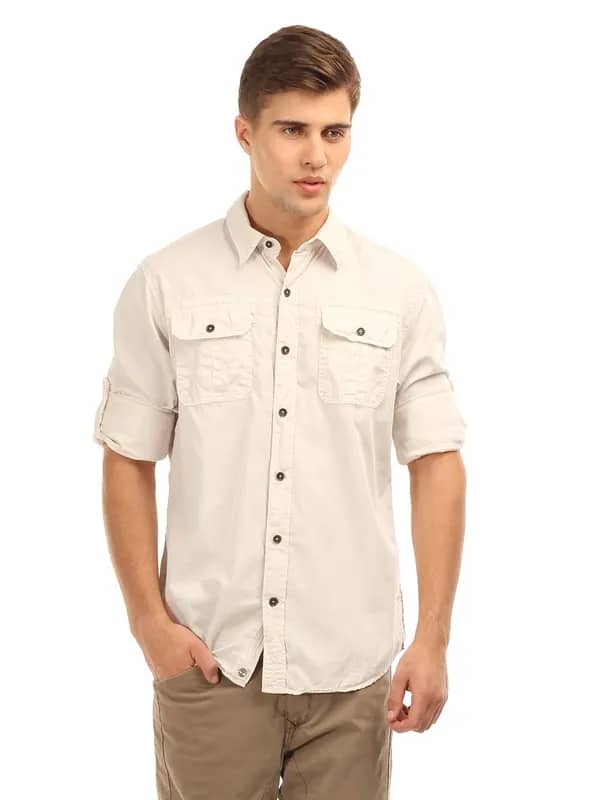Timberland Men Olive Vintage Rugged Shirt