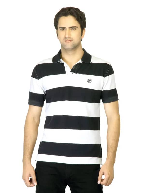 Timberland Men Navy Blue Rugby T-Shirt