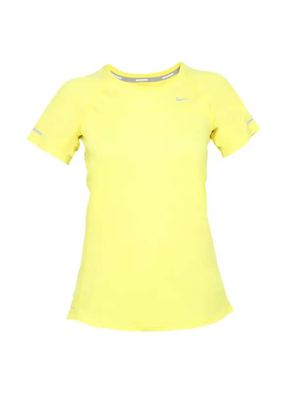 Nike Women Yellow T-shirt