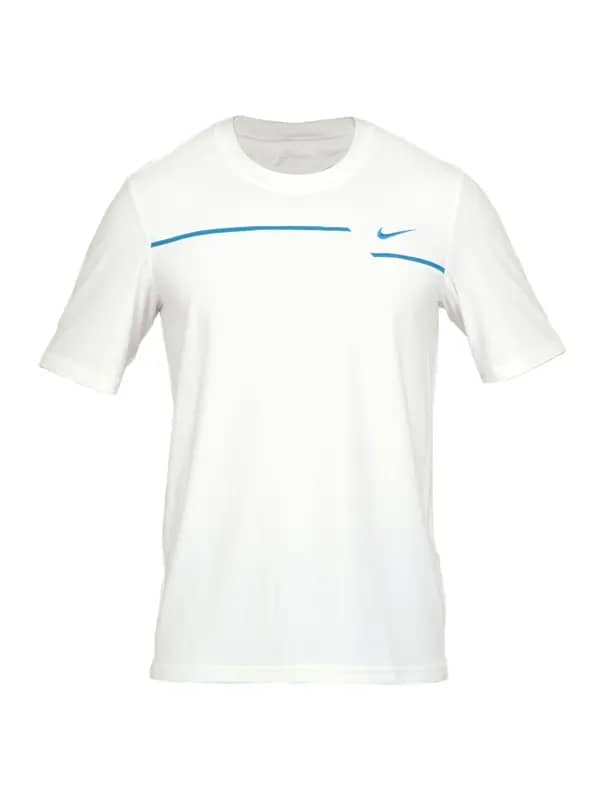 Nike Men Solid White T-shirt