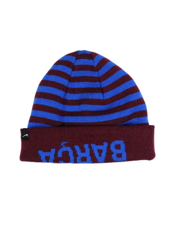 Nike Unisex Blue & Brown Striped Cap