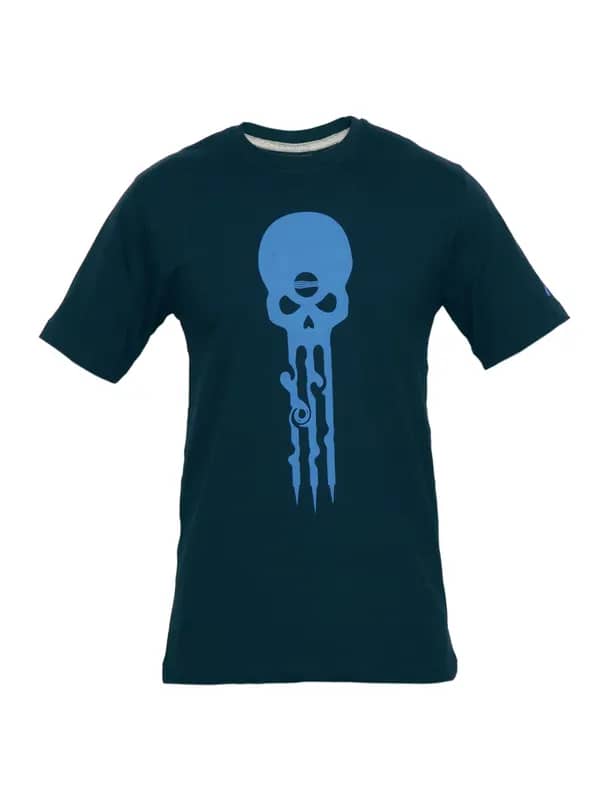 Nike Men Printed Navy Blue T-shirt