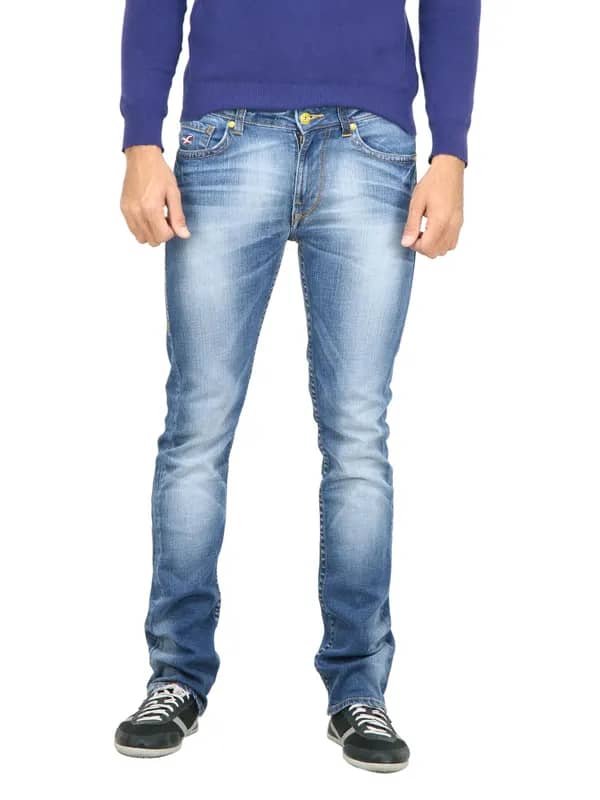 Deni Yo Men Washed Blue Jeans