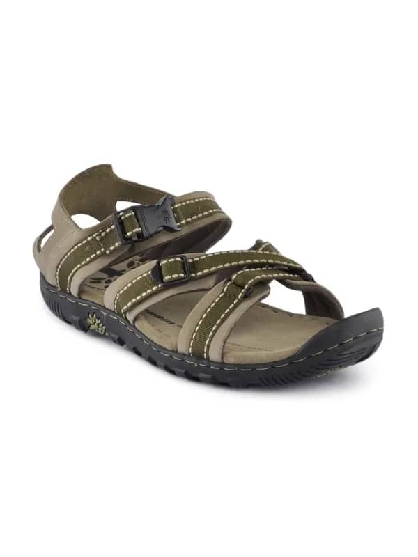 Woodland Men Olive Casual Sandals