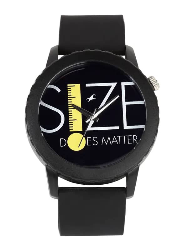 Fastrack Unisex Black Dial Watch 9912PP06