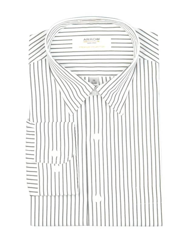 Arrow Men White Striped Shirt