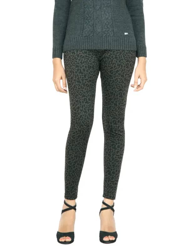 Arrow Woman Black Printed Jeggings
