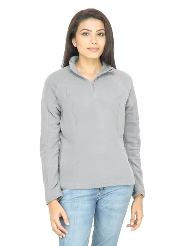 Quechua Women Fleece Grey Sweatshirt