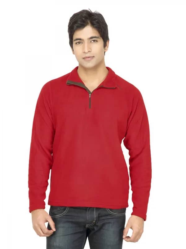 Quechua Men Fleece Red Sweatshirt
