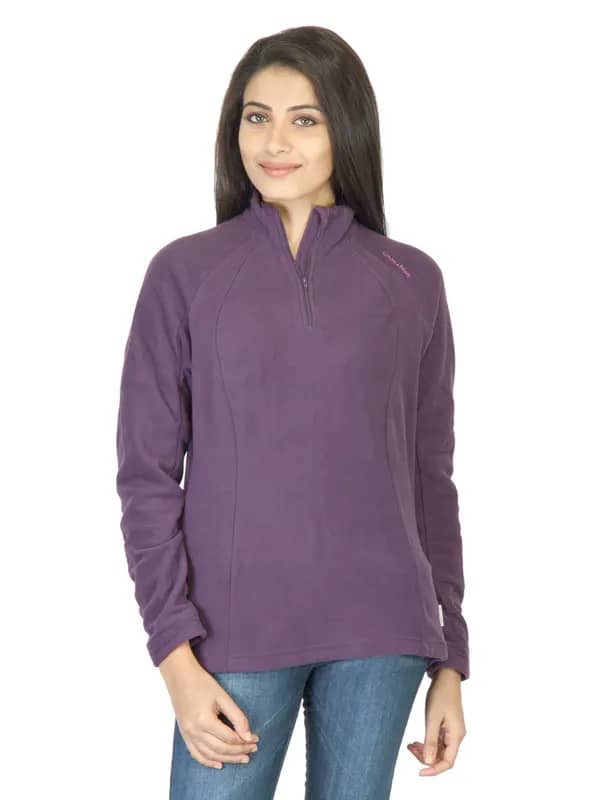 Quechua Women Fleece Purple Jacket