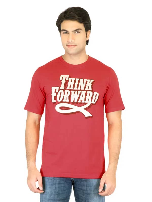 Mark Taylor Men Red Printed T-shirt