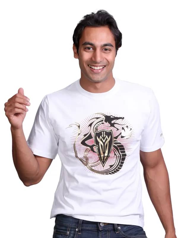 Reebok Men Dragon Yao White T-shirt