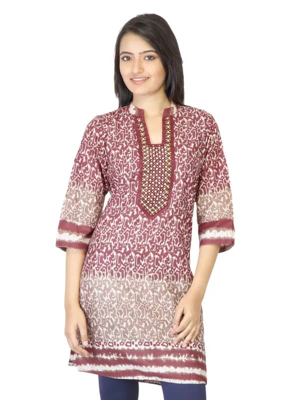 Aneri Women Samira Maroon Kurta
